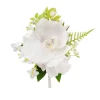 Real Touch Orchid & Rose Boutonniere in Box White (13cmH)