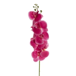 Real Touch Phalaenopsis Orchid Stem x7 Fuchsia (85cmH)