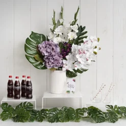 Real Touch Philo Monstera Vine Garland Green (130cmH)