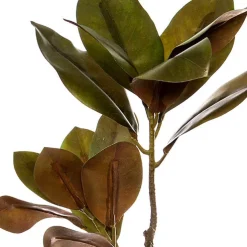 Real Touch Princess Magnolia Leaves Spray Green (83cmH)