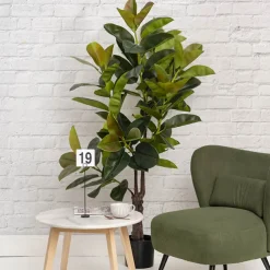 Real Touch Rubber Tree Green (175cmH)