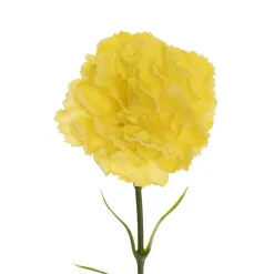 Real Touch Ruffle Carnation Stem Bright Yellow (9cmDx52cmH)
