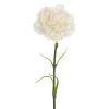 Real Touch Ruffle Carnation Stem White (9cmDx52cmH)