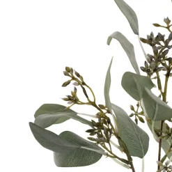 Real Touch Seeded Eucalyptus Leaf Spray Green (48cmH)