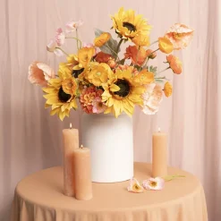 Real Touch Sunflower Stem Yellow (16cmDx60cmH)