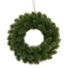 Real Touch Traditional Pine Wreath Green (25cmD)