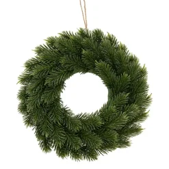 Real Touch Traditional Pine Wreath Green (25cmD)