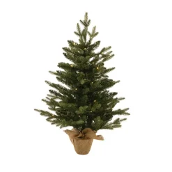 Real Touch Traditional Pine LED Tree Green (90cmH)