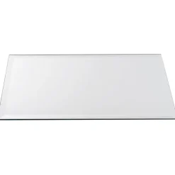 Rectangle Mirror Glass Plate Pack 2 Silver (40.5x30.5cmH)