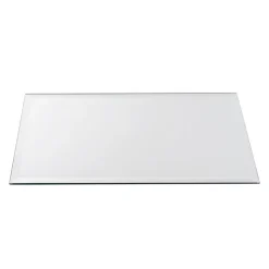 Rectangle Mirror Glass Plate Pack 2 Silver (30.5x20.5cmH)