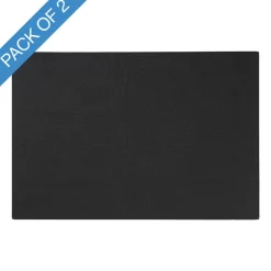 Rectangle Table Placemat Set 2 Black (43x30cmH)