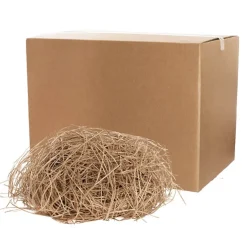 Recycled Shredded Paper Straight Cut 2mm Brown Kraft 3kg Box