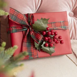 Red Berry Holly Pick Pack 6 Red (25cmH)