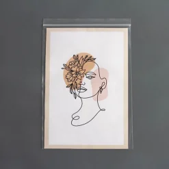 Resealable Press Seal Cello Bag Clear PK 100 (17Wx25cmH)