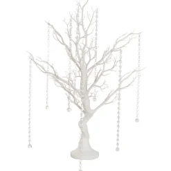 Resin Manzanita Table Top Tree White (80cmH)
