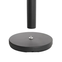 Retractable Barrier Post Bollard Set 2 Black (32cmDx92cmH)