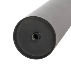 Retractable Barrier Post Bollard Set 2 Black (32cmDx92cmH)