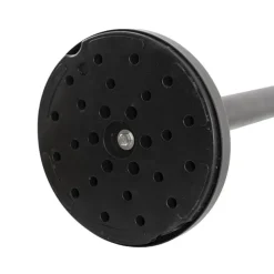 Retractable Barrier Post Bollard Set 2 Black (32cmDx92cmH)