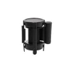 Retractable Bollard Barrier Belt Pack 2 Black (2mL)