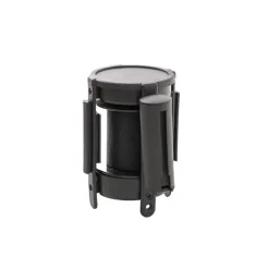 Retractable Bollard Barrier Belt Pack 2 Black (2mL)