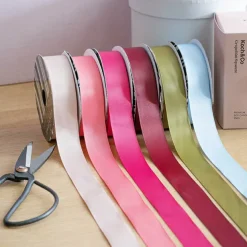 Ribbon Bio-Poly Blend Deluxe Satin Hot Pink (25mmx25m)