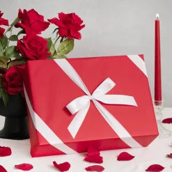 Ribbon Bio-Poly Blend Deluxe Satin White (25mmx25m)