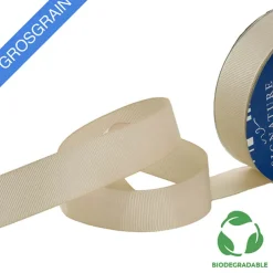 Ribbon Bio-Poly Blend Grosgrain Champagne (25mmx25m)