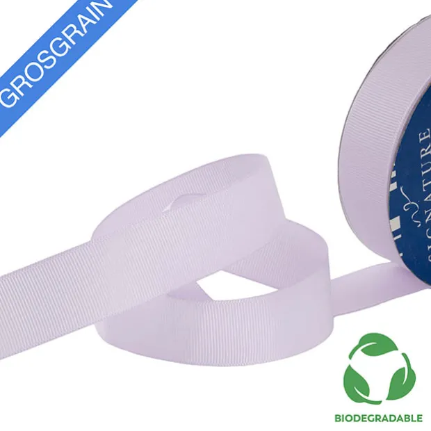 Ribbon Bio-Poly Blend Grosgrain Lavender Orchid (25mmx25m)