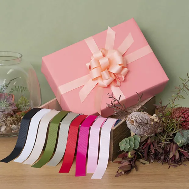 Ribbon Bio-Poly Blend Grosgrain Hot Pink (25mmx25m)