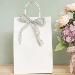 Ribbon Chiffon Fabulous Florals Sewn Edge Blue (50mmx10m)