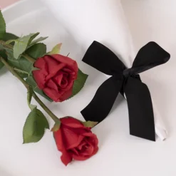 Ribbon Deluxe Velvet Cut Edge Black (38mmx20m)