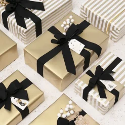 Ribbon Deluxe Velvet Cut Edge Black (50mmx20m)