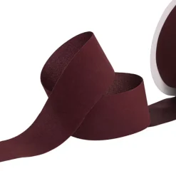 Ribbon Deluxe Velvet Cut Edge Burgundy (38mmx20m)