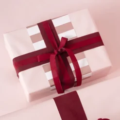 Ribbon Deluxe Velvet Cut Edge Deep Red (38mmx20m)