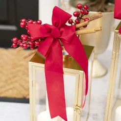 Ribbon Deluxe Velvet Cut Edge Red (50mmx20m)