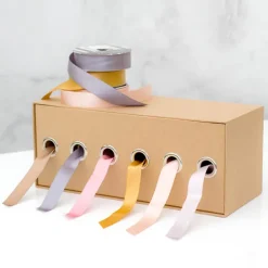 Ribbon Dispenser Box Natural (36x15x15cmH)