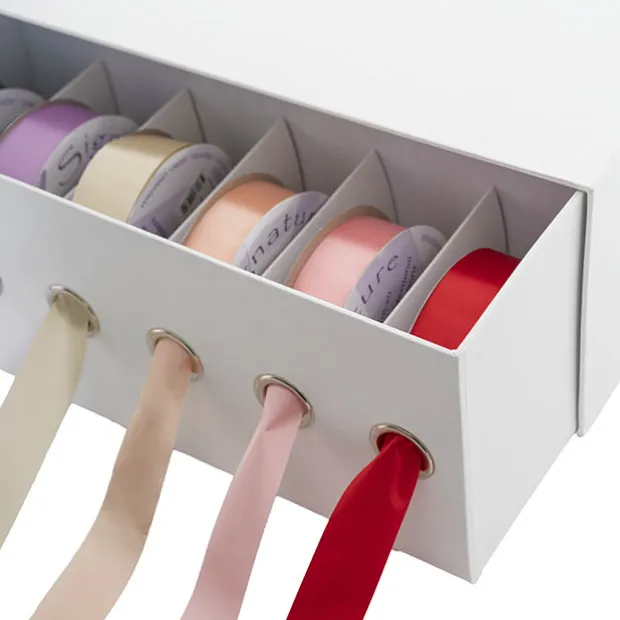 Ribbon Dispenser Box White (36x15x15cmH)
