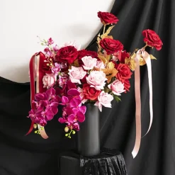 Ribbon Double Face Satin Shimmer Dark Red (38mmx20m)