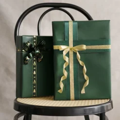 Ribbon Double Face Satin Shimmer Forest Green (38mmx20m)