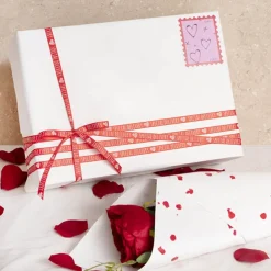 Ribbon Double Face Satin Special Delivery Red (10mmx25m)