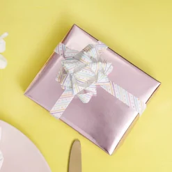 Ribbon Grosgrain Pastel Delight on White (15mmx25m)