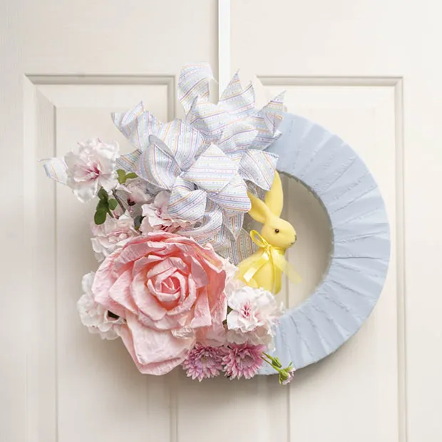 Ribbon Linen Pastel Delight on White Wire Edge (50mmx20m)