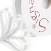 Ribbon Organdina Satin Stripes White (15mmx20m)