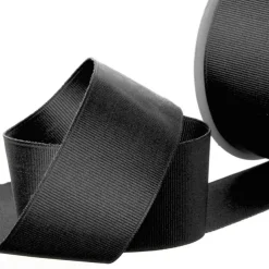Ribbon Plain Grosgrain Black (38mmx20m)