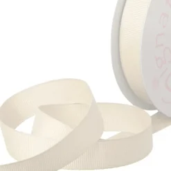 Ribbon Plain Grosgrain Cream (15mmx20m)