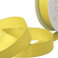Ribbon Plain Grosgrain Lemon (25mmx20m)