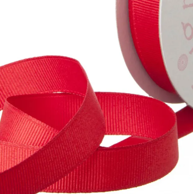 Ribbon Plain Grosgrain Red (25mmx20m)
