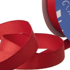 Ribbon Plain Grosgrain Rouge Red (25mmx20m)