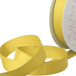 Ribbon Plain Grosgrain Yellow (15mmx20m)