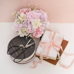 Ribbon Premium Plush Velvet Woven Edge Baby Pink (15mmx20m)